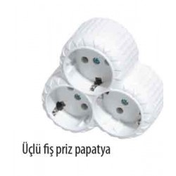 TOPRAKLI ÜÇLÜ PİRİZ PAPATYA TOPRAKLI ÜÇLÜ PİRİZ PAPATYA